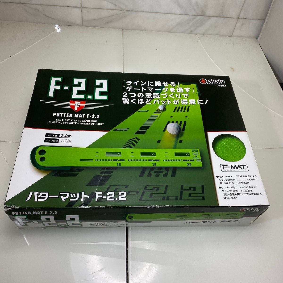 √OG√ Tabata タバタ パターマット F-2.2 中古品 ゴルフ練習マット