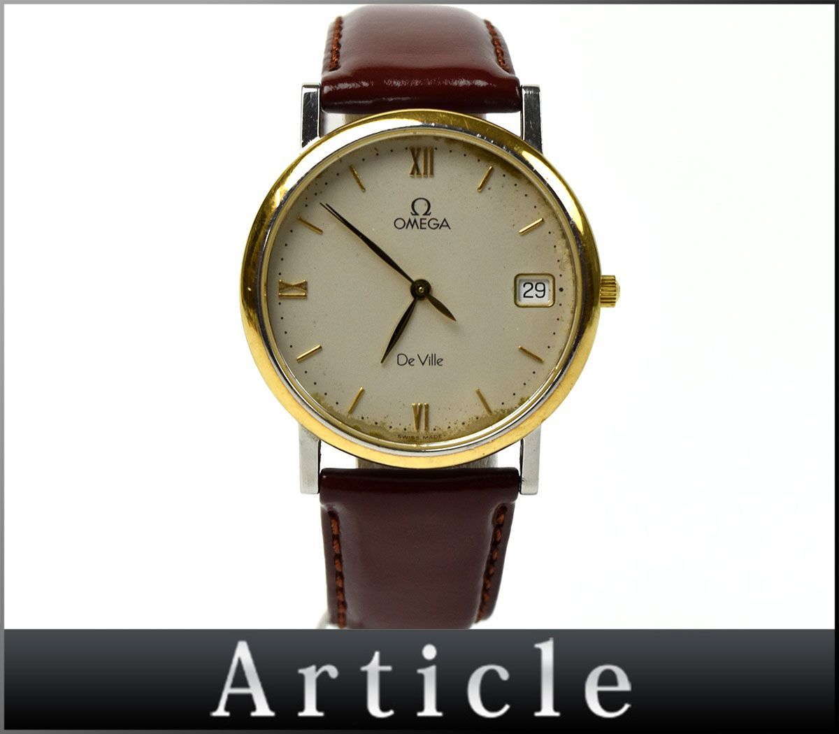 OMEGA De Ville クォーツ メンズ腕時計 動作未確認 ベルトなし Yahoo 