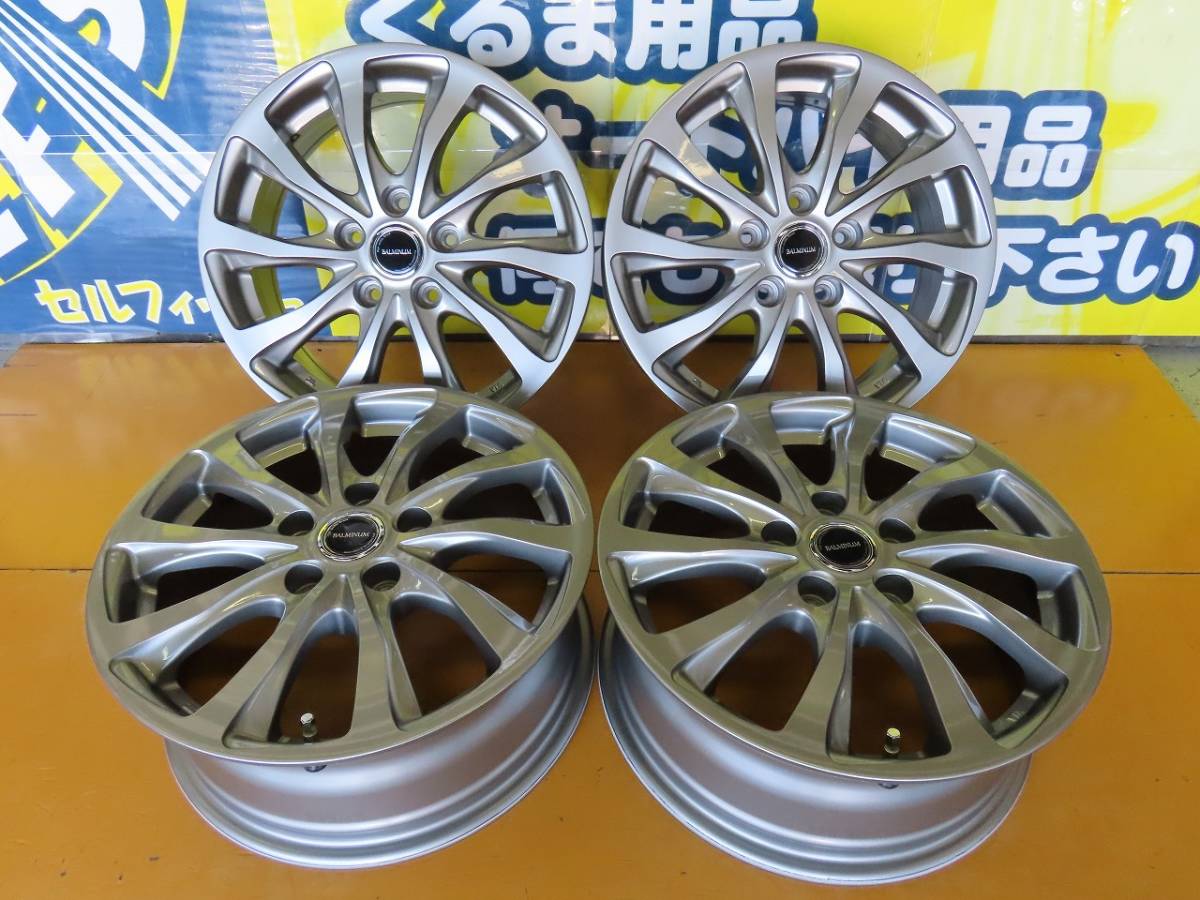 ☆ブリヂストン バルミナ TR10 16インチ アルミ ホイール 6.5J +48 5穴 