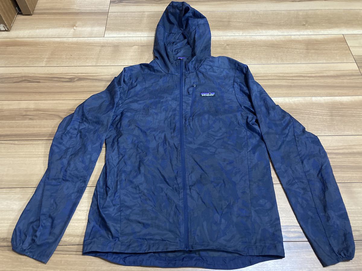 patagonia パタゴニア p6 フーディニジャケット ナイロンジャケット　２０１９年製 ＴＡＣＮ　ブラックXネイビー　カモフラ Ｓサイズ