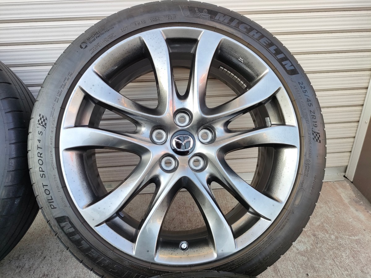 マツダ純正 アテンザ 19インチ ホイール タイヤセット 225/45R19 