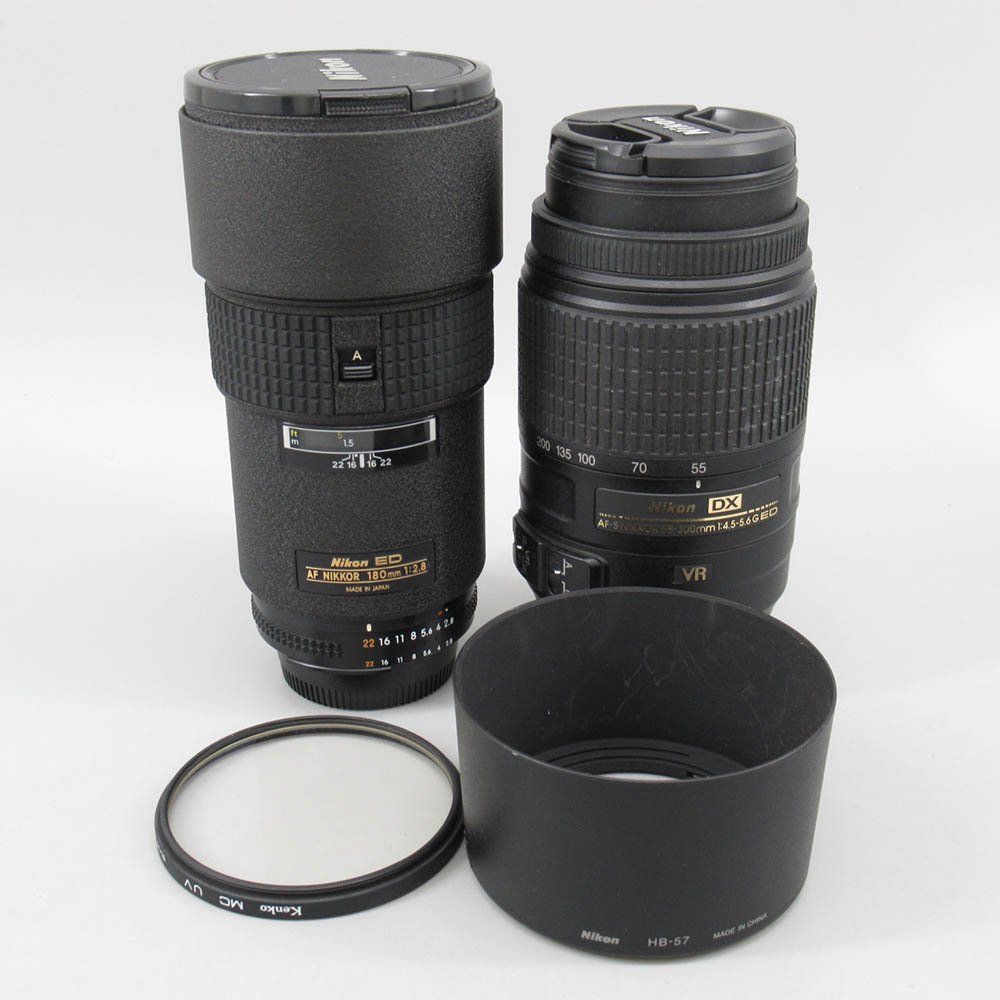 1円【ジャンク】NIKON ニコン/AF NIKKOR 180mm 1:2.8望遠レンズ/94