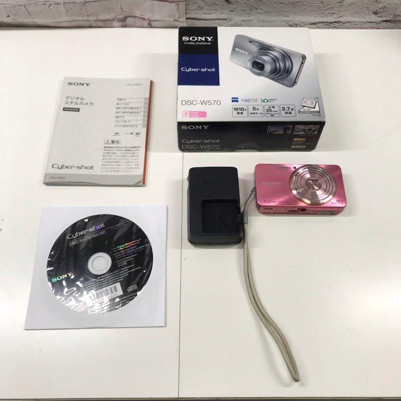 お得，大人気 230302PT290033 SONY ソニー Cyber-shot DSC-W570 デジタルカメラ ピンク(ソニー)｜売買されたオークション情報、yahooの商品情報をアーカイブ公開 - オークファン ソニー