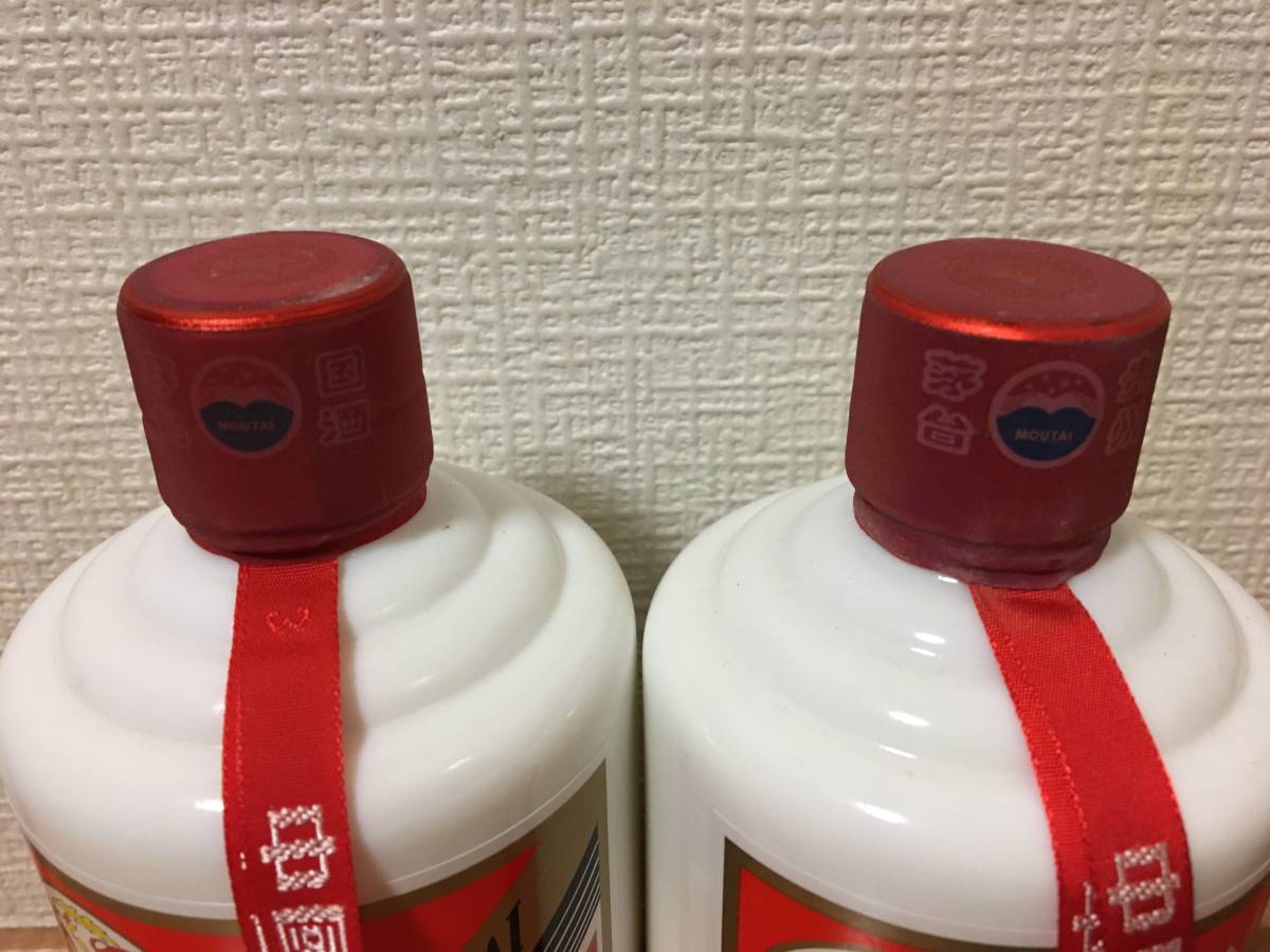 NNA3)中国貴州茅台酒 マオタイ酒 2012，2019年製各1本 天女ラベル 53
