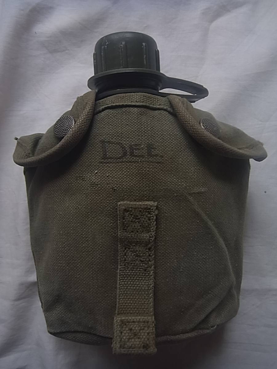 実物 南アフリカ ローデシア軍 P70戦闘装備 1リットル水筒＋カバー