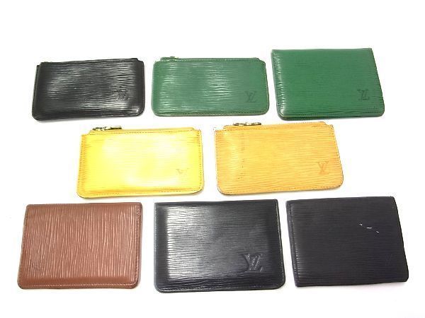 1円 LOUIS VUITTON ルイヴィトン エピ 二つ折り カードケース コイン