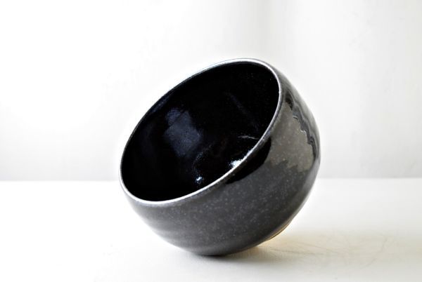 格安，限定セール】 黒釉 茶碗 清水卯一 茶道具 #018