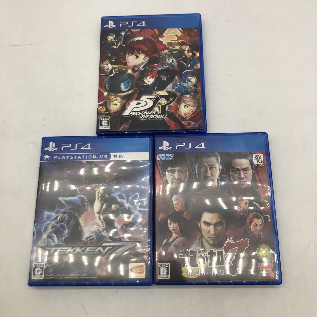 HOT，人気 16490 〓 1円 PS4ソフト3本セット ペルソナ5 ザ ロイヤル/龍が如く7 光と闇の行方/鉄拳7 ATLUS/バンダイナムコ/セガ 品(PS4ソフト)｜売買されたオークション情報、yahooの商品情報をアーカイブ公開 - PS4ソフト