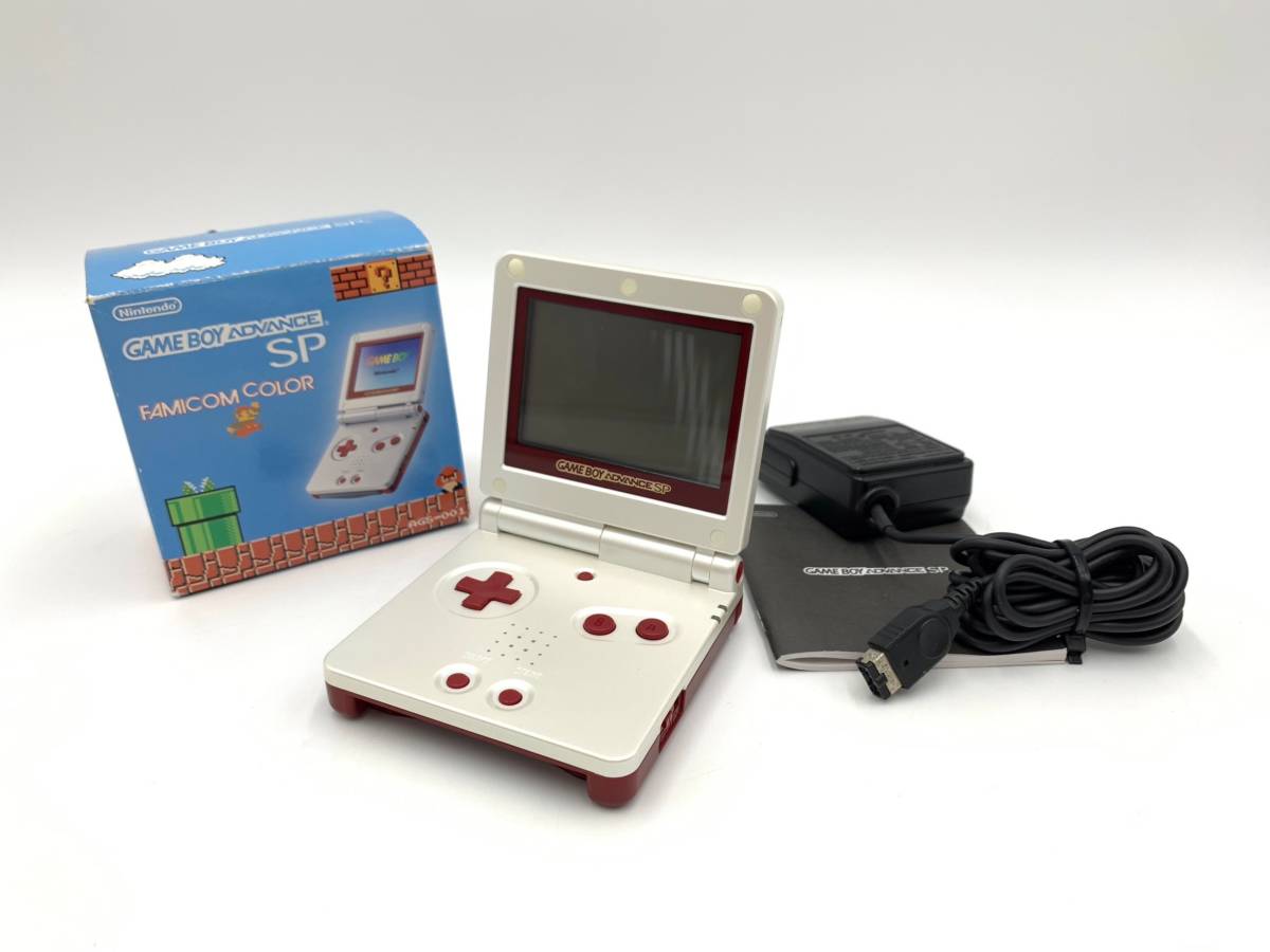 ゲームボーイアドバンスSP GBASP ファミコンカラー GBA Nintendo 任天堂 元箱付き 