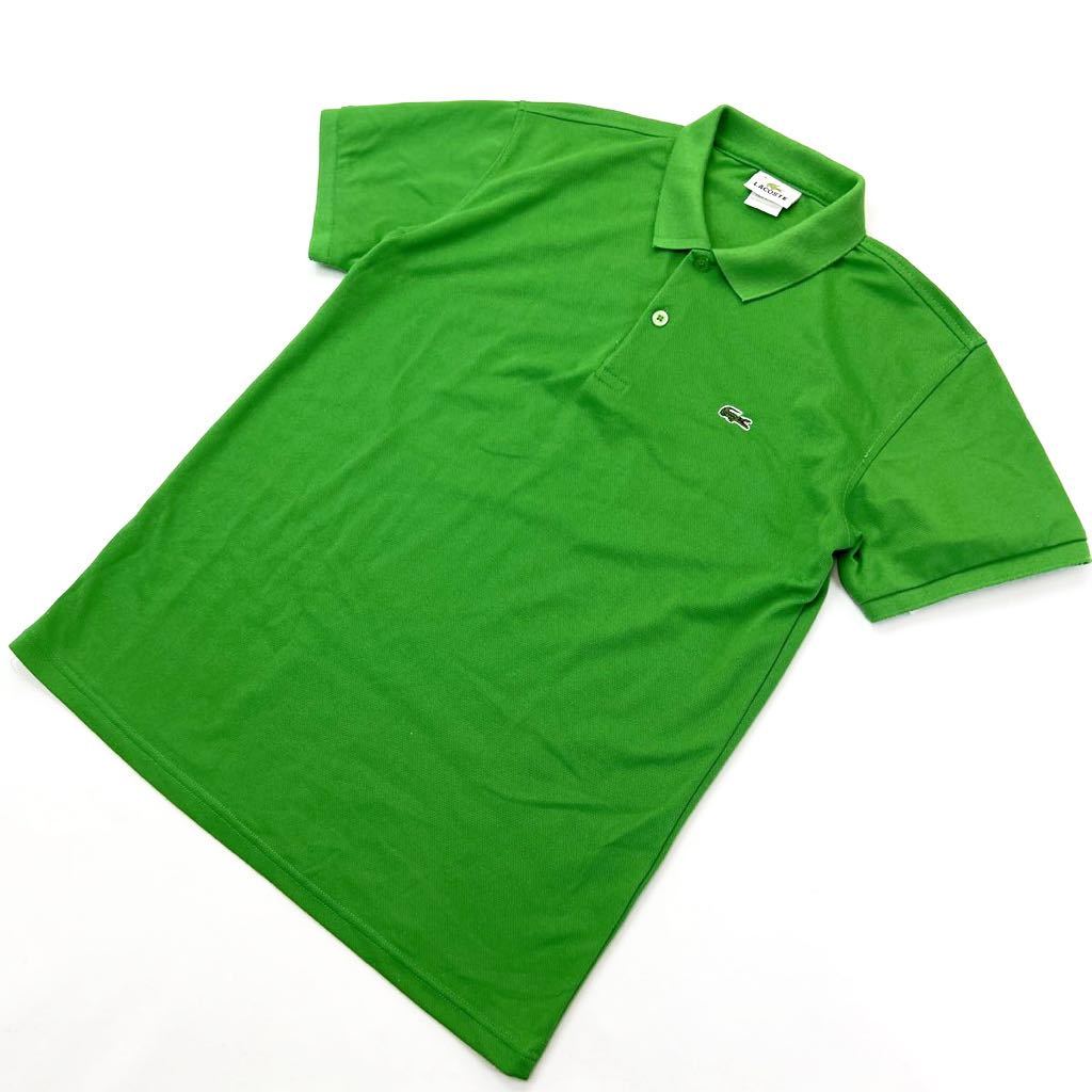 LACOSTE ☆ 爽やかな若草カラー◎ 半袖 ポロシャツ 4 グリーン 春夏