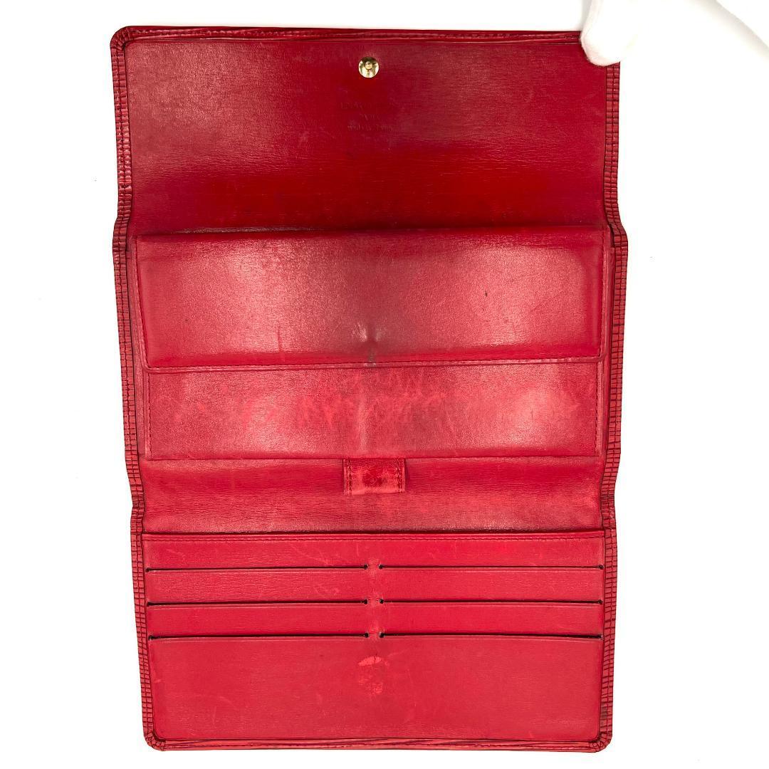 Louis Vuitton ルイヴィトン 長財布 エピ レッド系 レザー