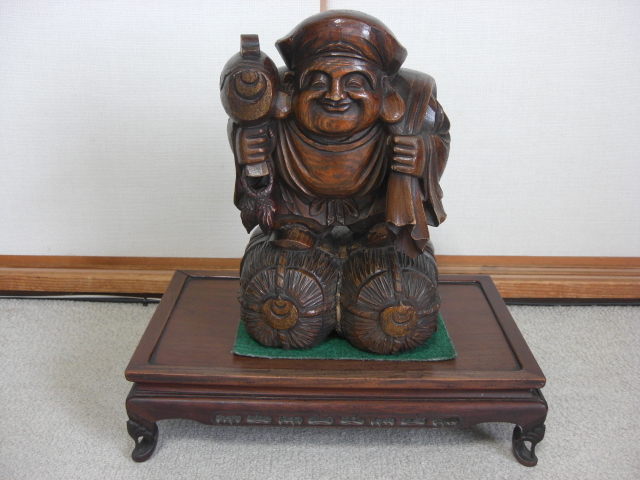 七福神 大黒様　台座付 高さ39㎝　