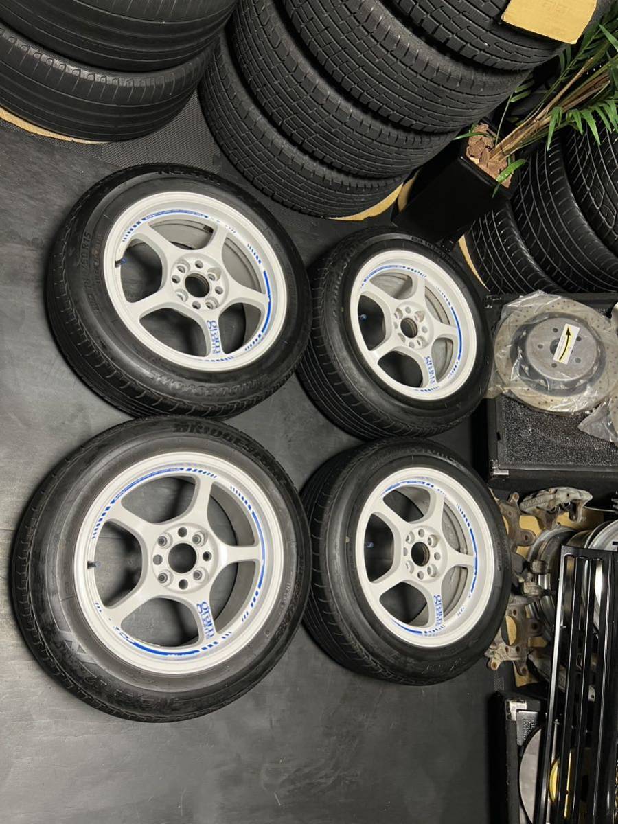 RAYS gramLIGHTS 57C 15インチ 7J +38 100 4H 当時物 レイズ グラムライツ 57C 希少ホワイト15インチ 7J＋38 PCD100