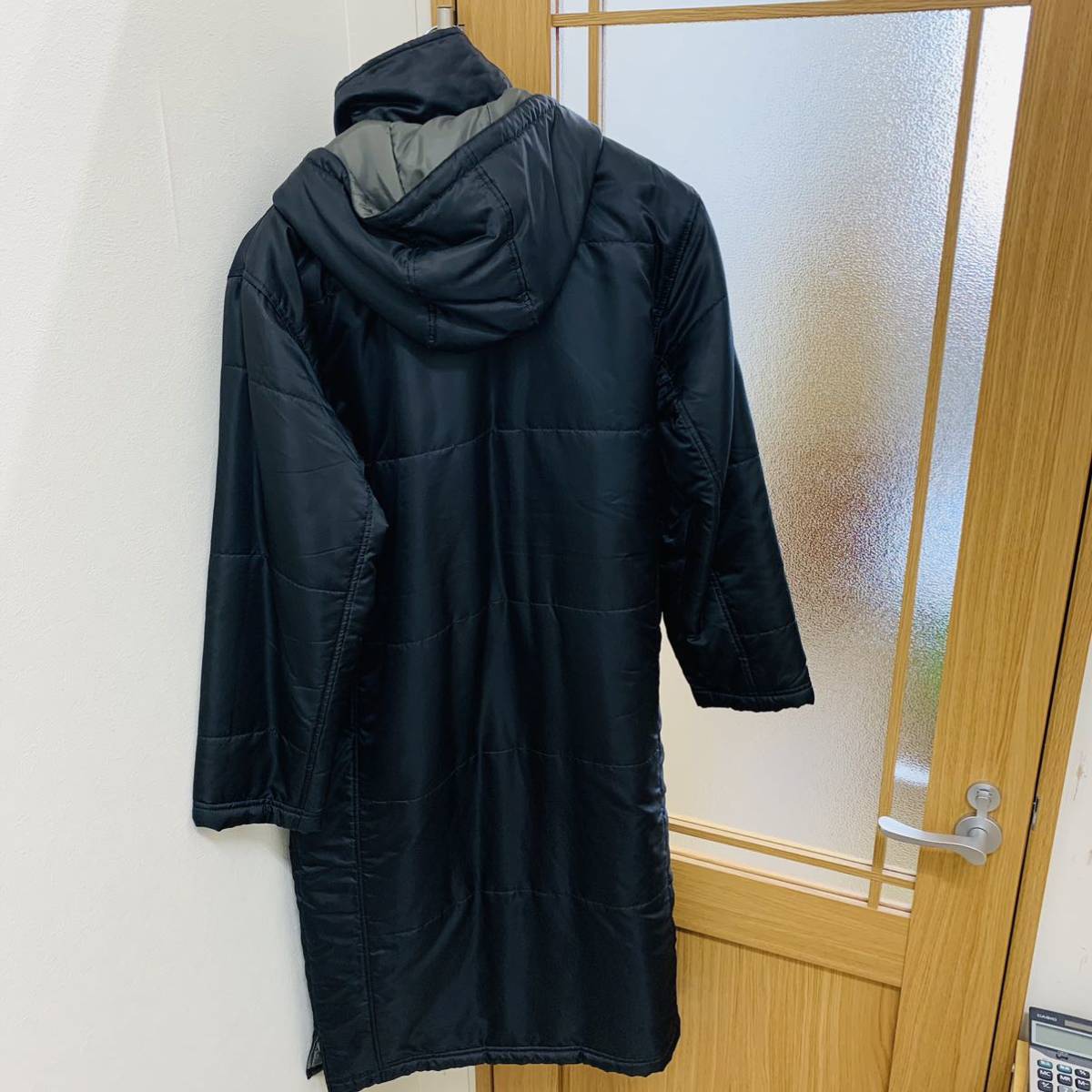 YONEX ベンチコート ブラックM YONEX フード付きベンチコート ブラック