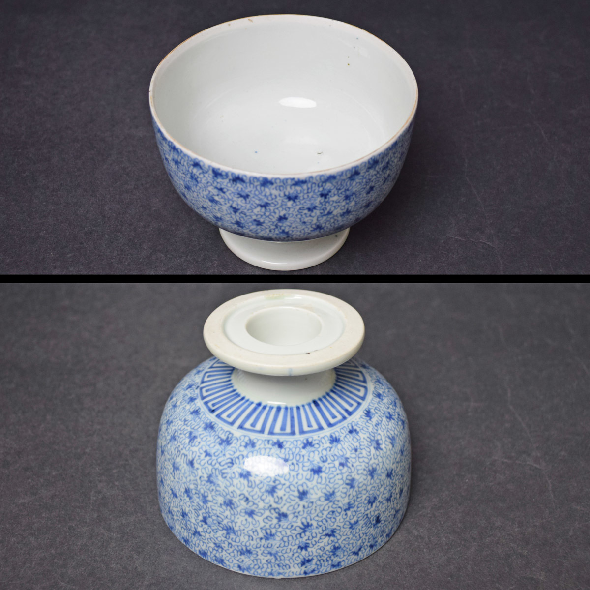 古伊万里 染付 | 江戸後期 - 微塵唐草三友文 iichi 日々の ⁄ 蕎麦