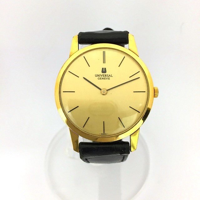 キングラム[07] UNIVERSAL GENEVE ユニバーサル ジュネーブ 542 101 メンズ 手巻き 腕時計 ゴールド色文字盤 稼働品 【送料無料】@543