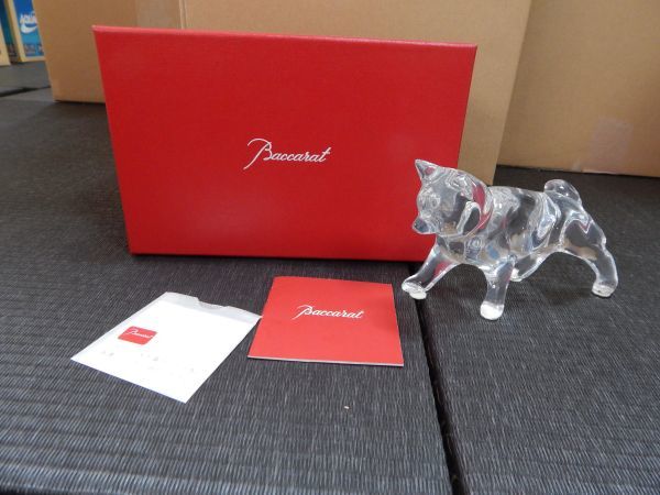 Baccarat バカラクリスタル 干支 戌 いぬ フィギュリン 箱付き