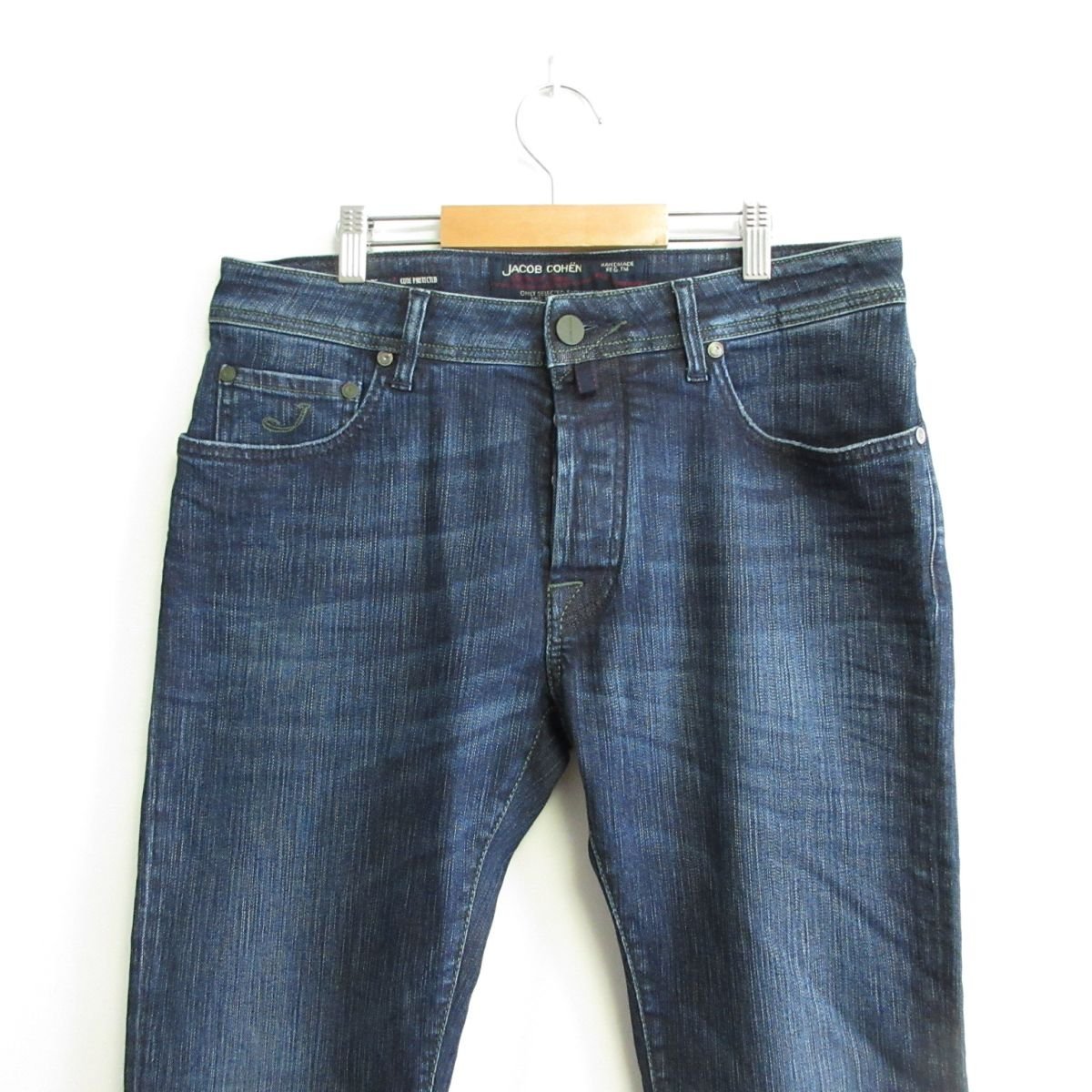 美品 JACOB COHEN ヤコブコーエン ボタンフライ ストレッチ ジーンズ 
