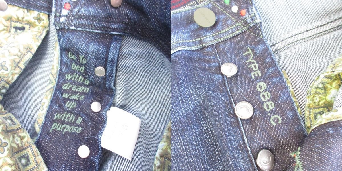 美品 JACOB COHEN ヤコブコーエン ボタンフライ ストレッチ ジーンズ 