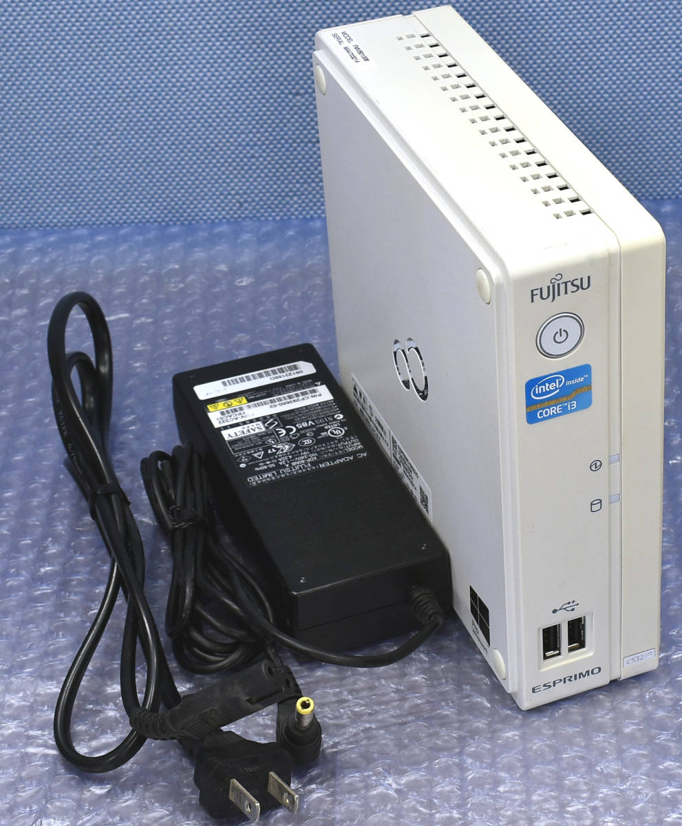 ESPRIMO : B532⁄G . 限定超ミニ型PC ③FUJITSU 中古 Win10Pro⁄Core i3