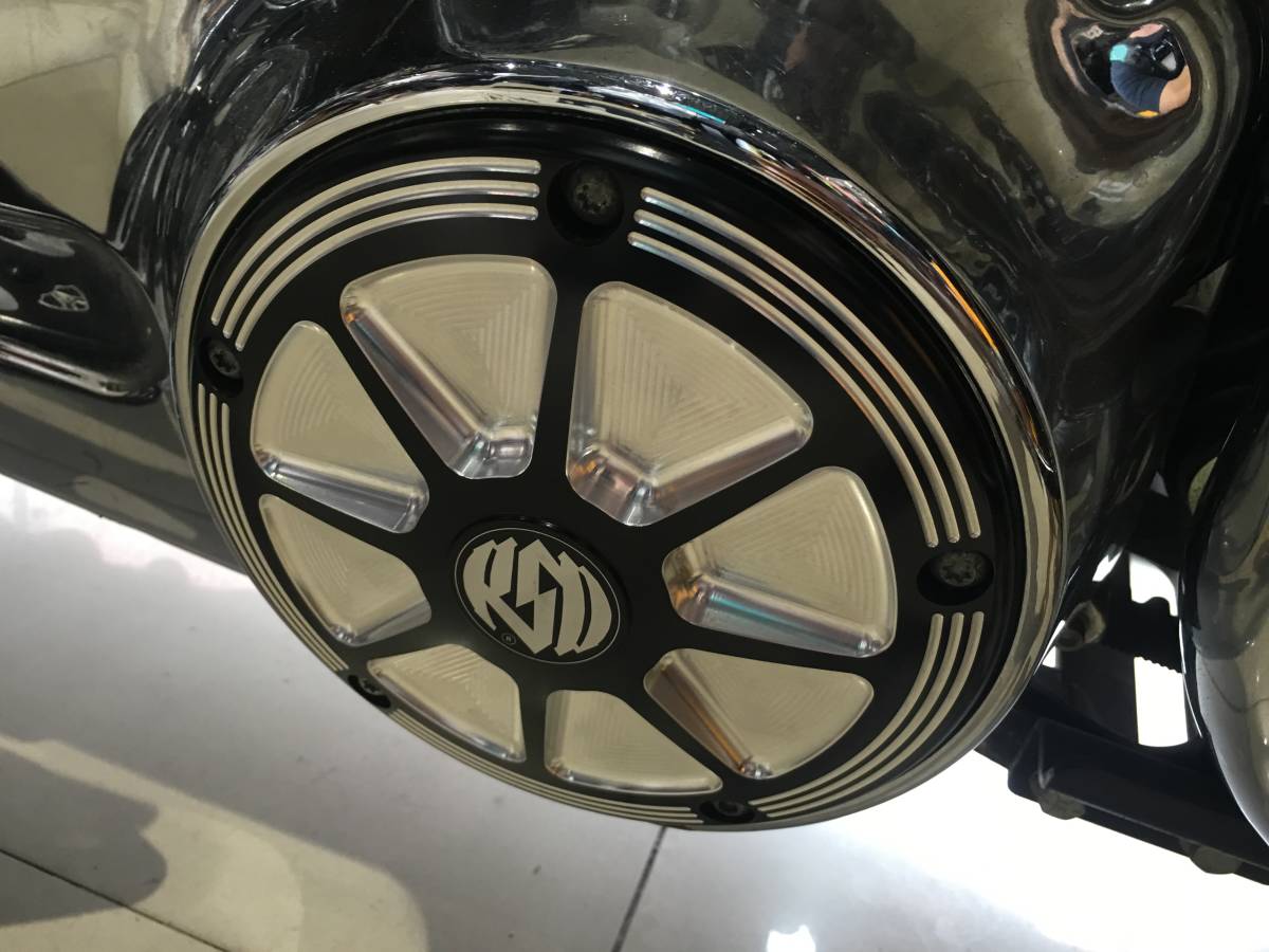 ハーレー ダービーカバー/タイマーカバー 左右セット CNCアルミ削り出し ソフテイル/ツーリング/ロードキング/ストリート/ツインカム/RSD