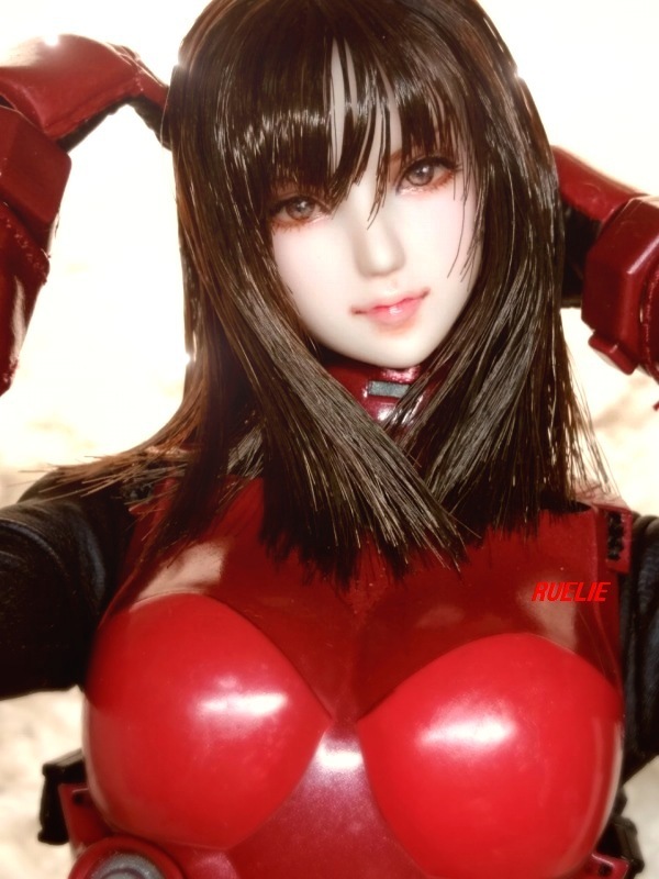SALE，限定セール RUELIE 1/6カスタムドールヘッド MR-S 蔭狼 kagerou ver.2 クールガール オビツ01ヘッド(パーツ)｜売買されたオークション情報、yahooの商品情報をアーカイブ公開 - オークファン パーツ