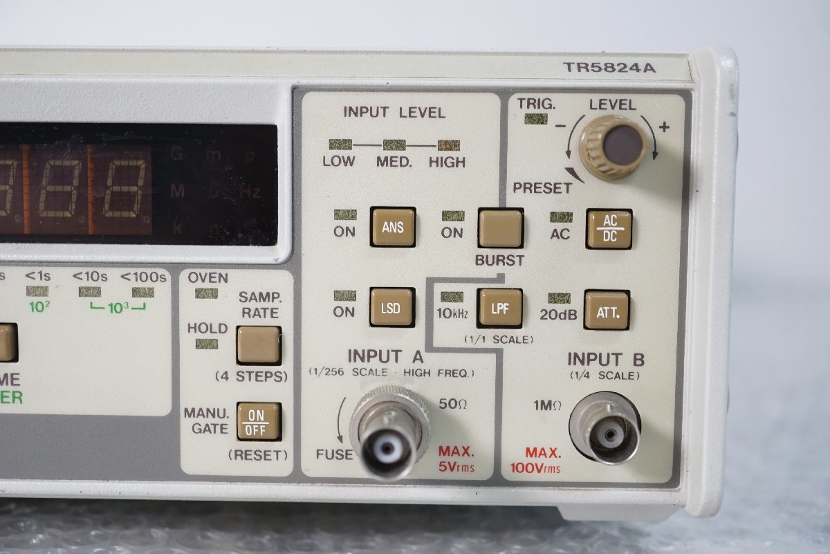 QS][G537810] ADVANTEST アドバンテスト TR5824A FREQUENCY COUNTER
