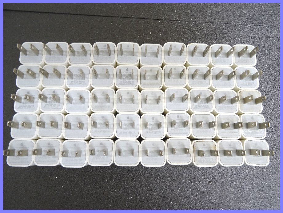 2305★SD-827★Apple アップル 充電器 USB A1385 電源アダプター iPhone 純正品 まとめ 50個★