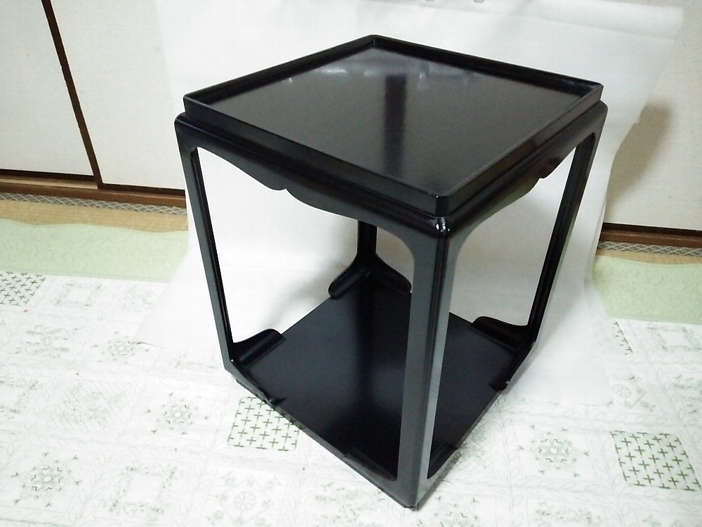 ☆【一美堂】☆茶道具☆木製 真塗☆『高麗卓』☆(漆芸)｜売買された