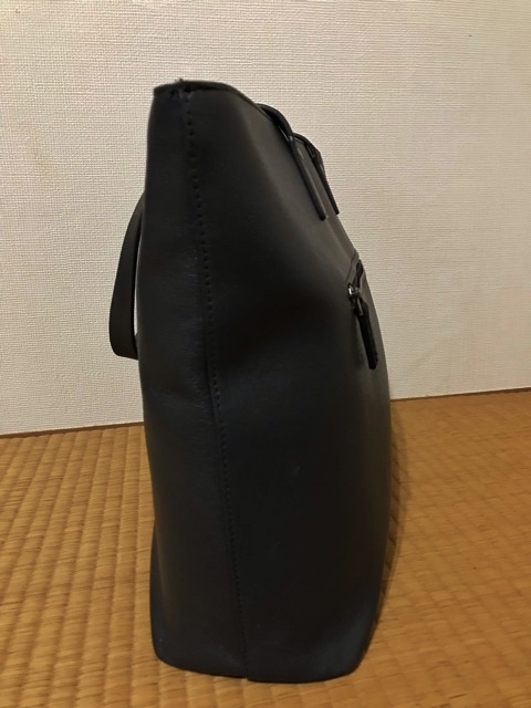 【極美品】フルラ ビジネスバッグ トートバッグ ナイロン レザー ブラック 極美品】フルラ ビジネスバッグ トートバッグ ナイロン レザー