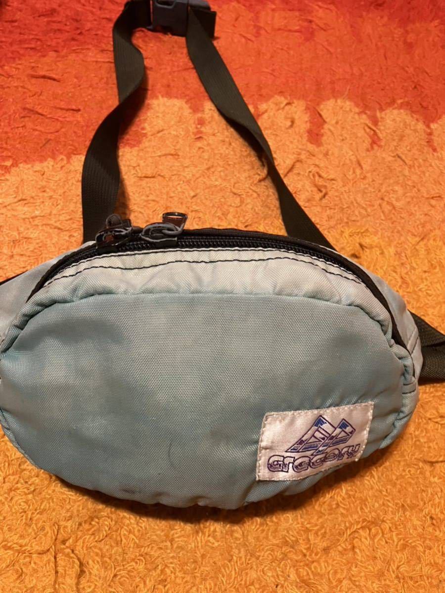 グレゴリー GREGORY 旧タグ　紫タグVINTAGEウエストポーチ ウエストバッグ　ビンテージ OLD旧ロゴ　ヴィンテージ