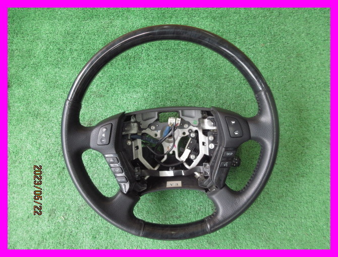 ★希少★純正 オプション 18クラウン コンビハンドル ウッドコンビハンドル ステアリング GRS180 GRS182 GRS184 前期 後期 ハンドル★523