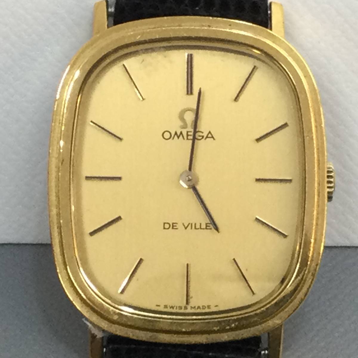 OMEGA オメガ デビル 手巻き ゴールド スクエア DE VILLE 稼働品 