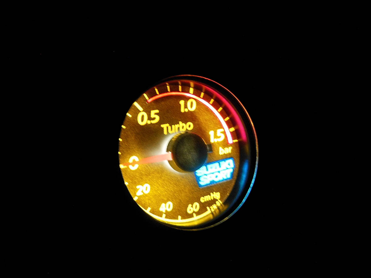 SUZUKI SPORT スズキスポーツ 機械式 ブースト計 45φ LED仕様 Boost 