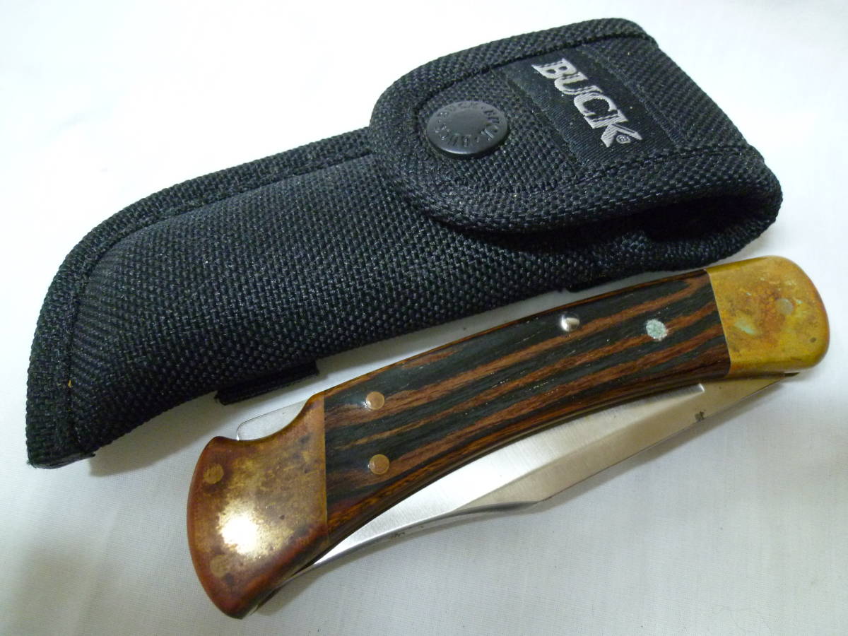 BUCK バック１１０　フォールディングナイフ　2004年製 USA キャンプ アウトドア用品 