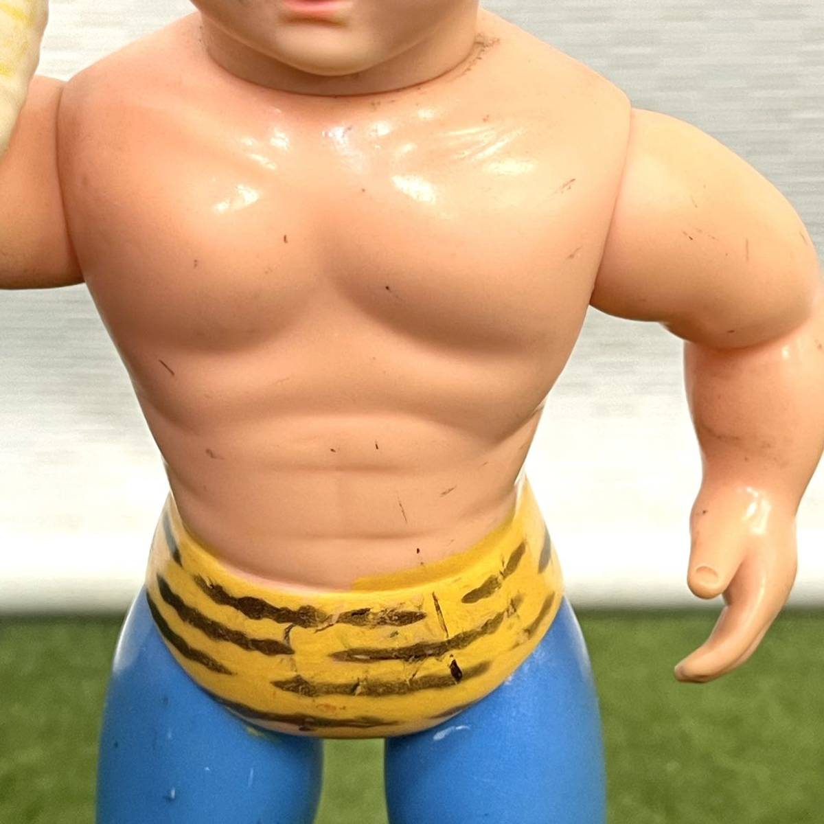当時物 タイガーマスク ジャンボ ソフビ 梶原一騎 亀マーク タイガー