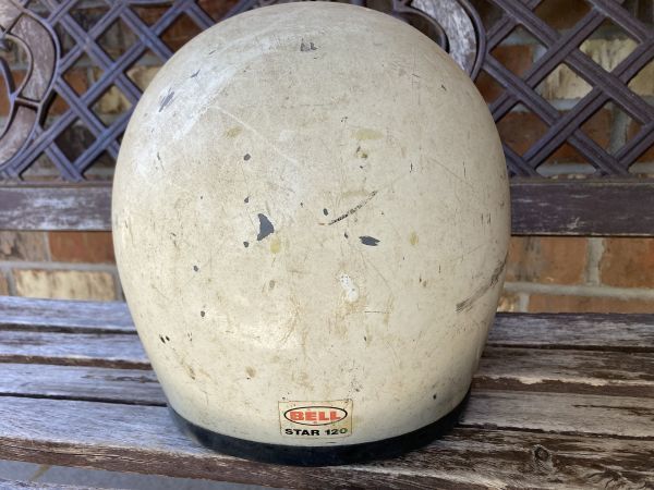 Sシェル BELL STAR 120 フルフェイス ヘルメット 白 Vintage Helmet 族ヘル