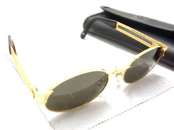 1円■美品■GIANNI VERSACE ジャンニヴェルサーチ ヴェルサーチ メデューサ MOD.S 68 COL.030 サングラス メガネ 眼鏡 ゴールド系 AL2898