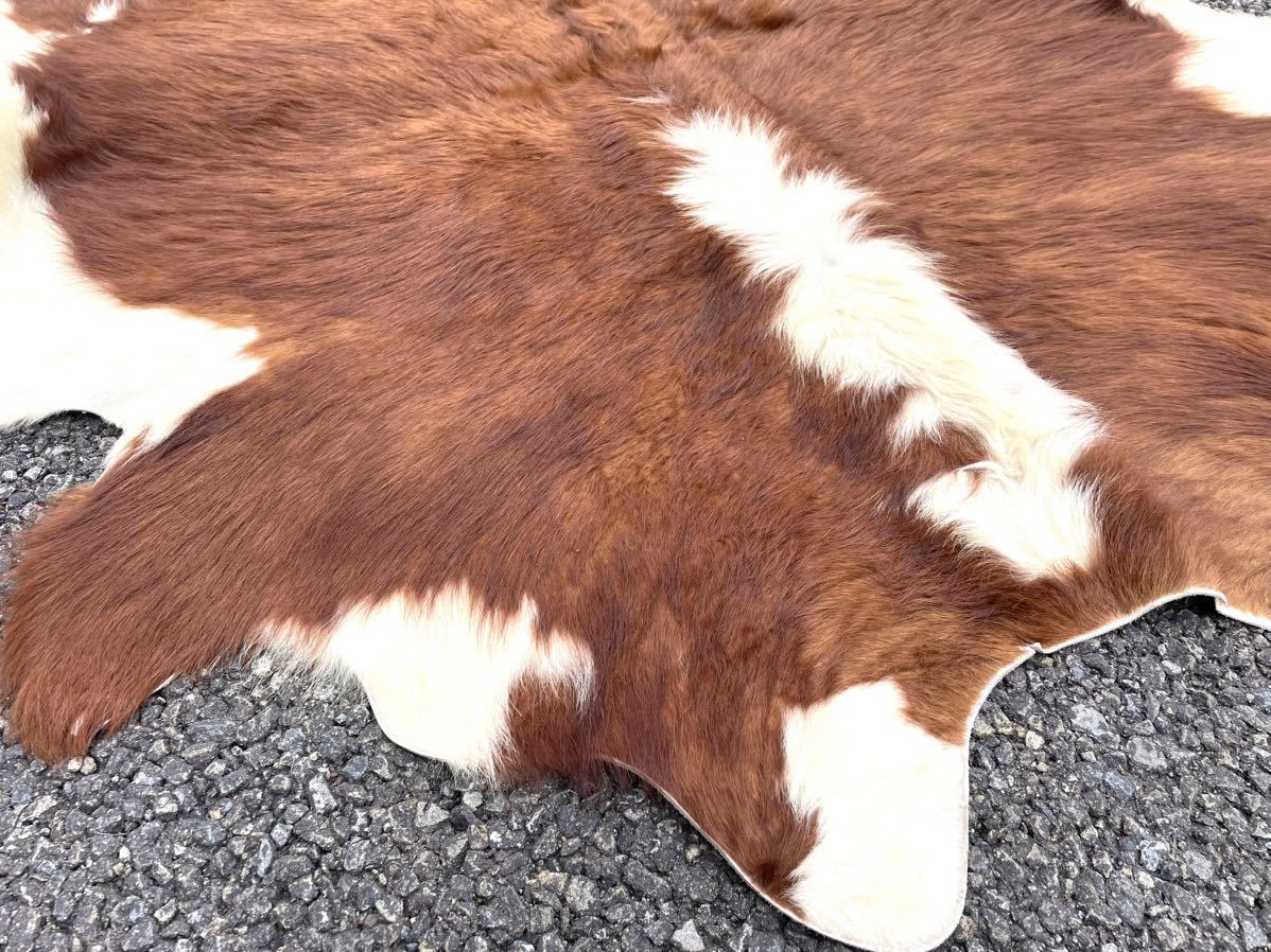 ラグ・カーペット・マット ラグ カウハイド カウラグ 牛毛皮