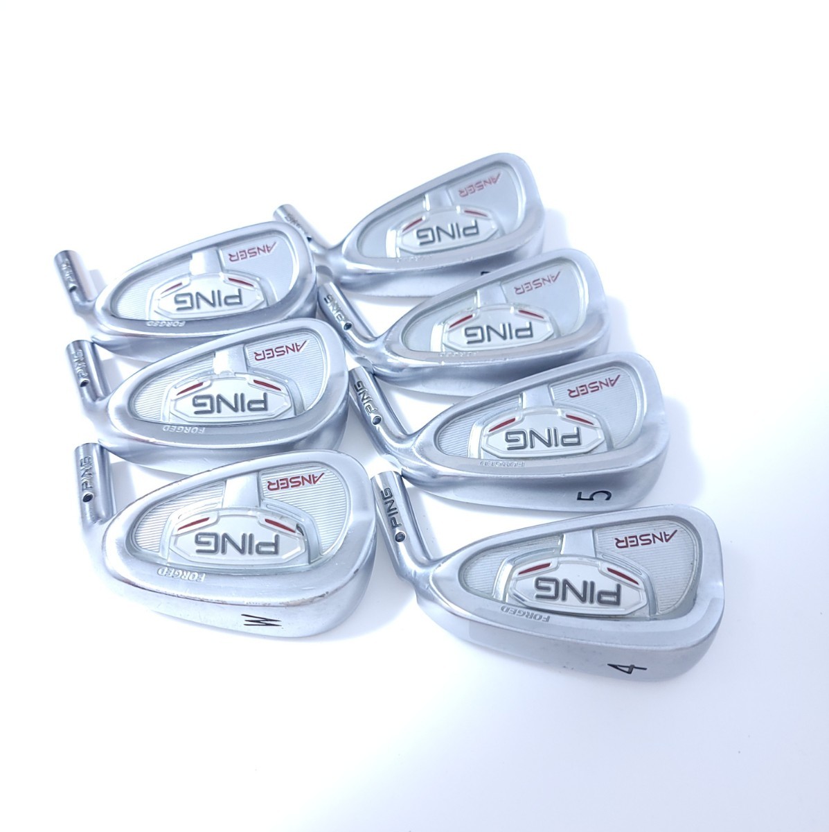 名器　PING ANSER アンサー アイアン　黒ドット　ヘッドのみ　7個　セット　絶版品　ピン ブラック