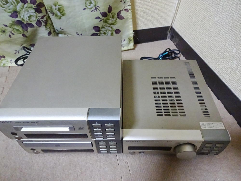ケンウッド システムコンポ avino アンプR-SE7/CDプレーヤーDP-SE7/MD