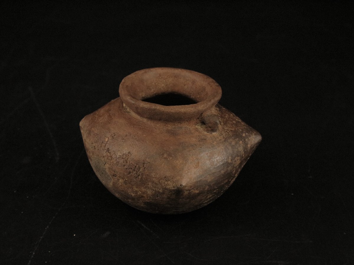 古代土器　　双耳壷　　押形多様図 土器 壷 双耳壷 古陶 コロンビア 中南米 インカ アステカ メソアメリカ