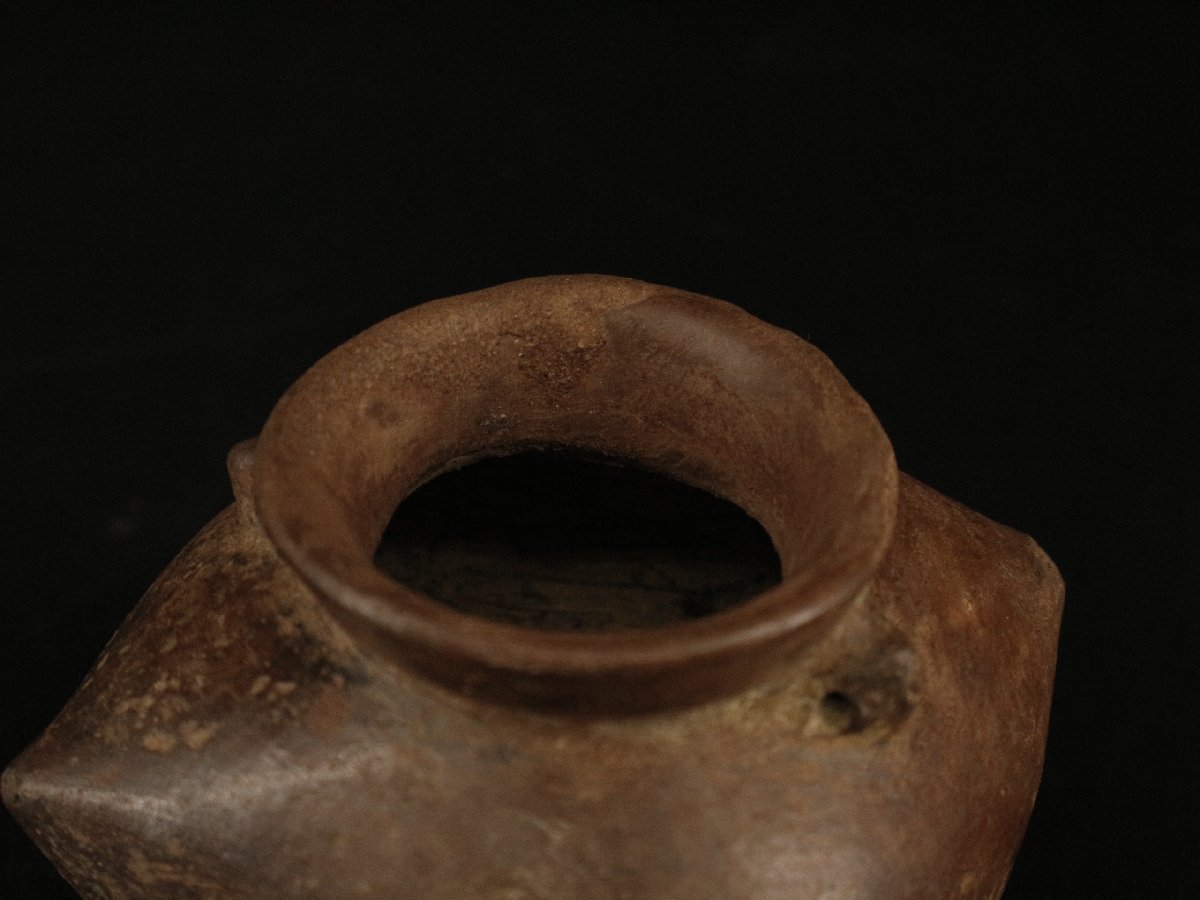 希少名品　中国古美術　灰陶蓋付き壺　プリミティブ 白磁蓋付壺 | しぶや黒田陶苑