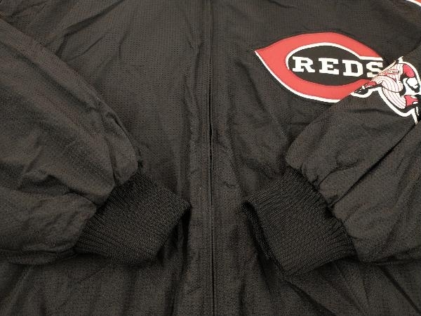 MAJESTIC AUTHENTIC COLLECTION MLB CINCINNATI REDS シンシナティレッズ オーセンティック ナイロンフリース M ブラック/レッド