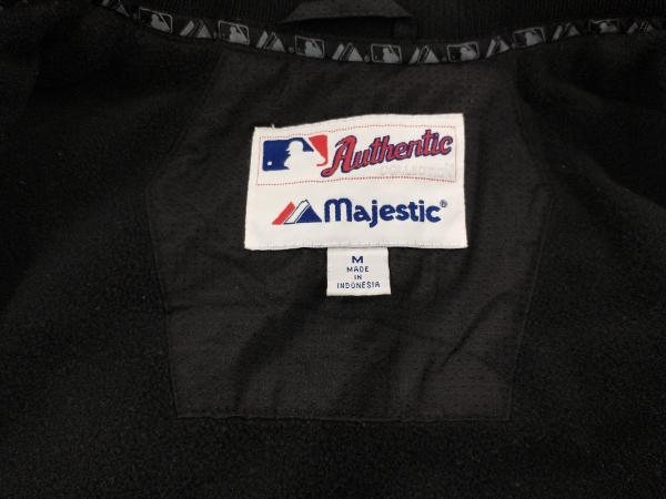 MAJESTIC AUTHENTIC COLLECTION MLB CINCINNATI REDS シンシナティレッズ オーセンティック ナイロンフリース M ブラック/レッド
