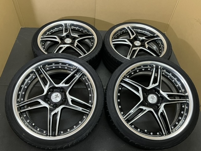 ホイール付タイヤ4本セット WORK DURANDAL 19×8.0JJ+45 PCD114.3 225