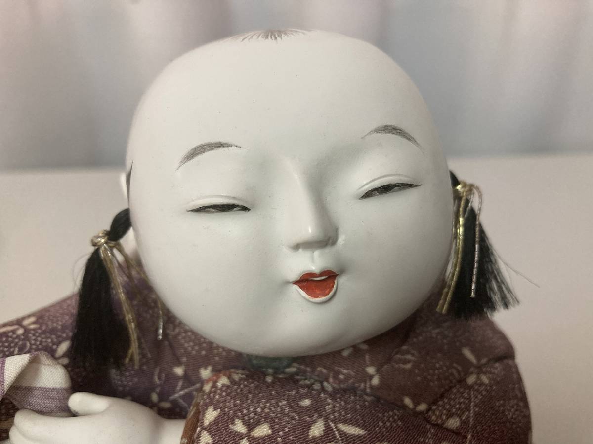 □ioy0451□岡本玉水 木目込人形 春駒□