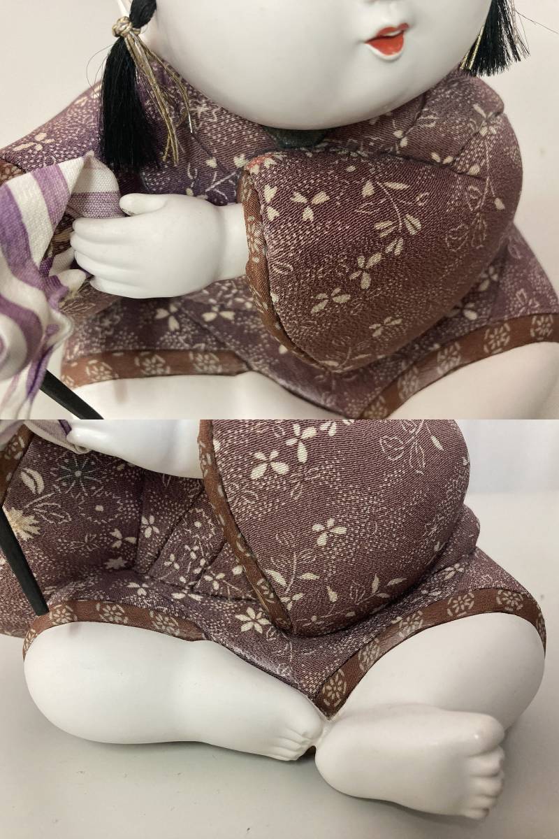 □ioy0451□岡本玉水 木目込人形 春駒□