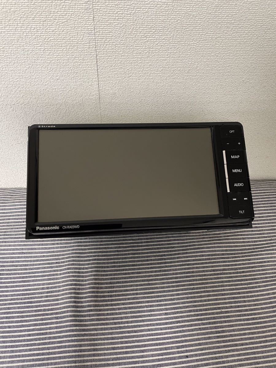 中古品]CN-RA03WD カーナビ Panasonic 地図データ未確認 動作確認済み
