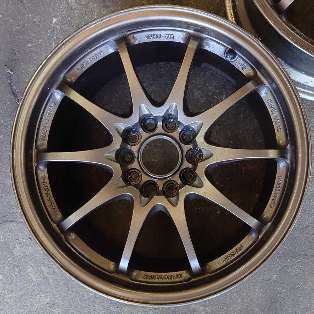 レイズ RAYS ボルクレーシング CE28 CE28N ブロンズ 17インチ 9.5J+47 